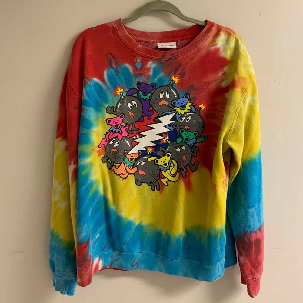 The Hundreds x Grateful Dead tie dye crew neck